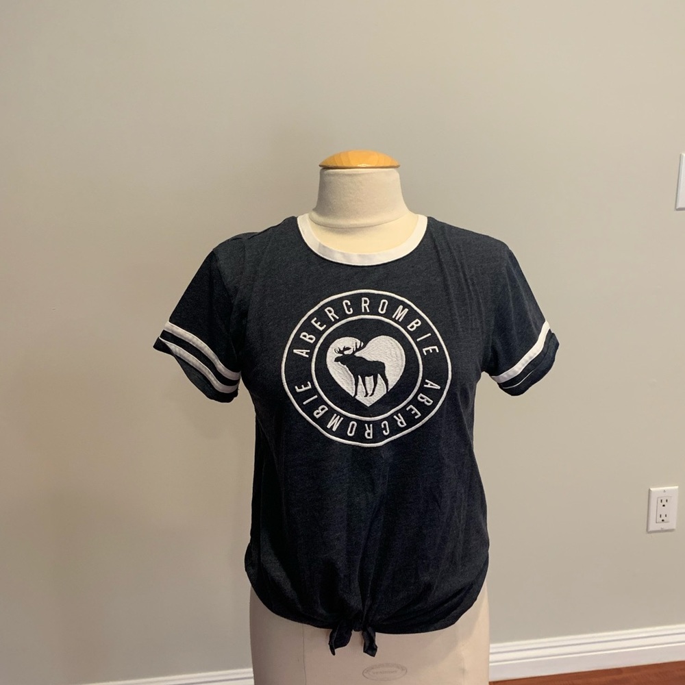 Abercrombie Navy Blue Short Sleeve